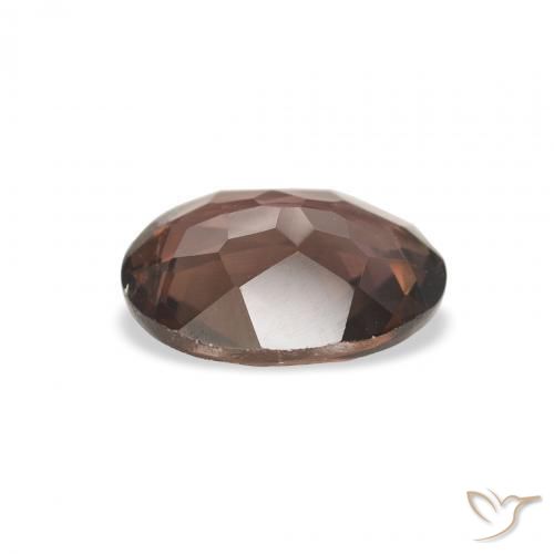 Axinite Gemstone in 9 x 7 mm (calibrated) Size for Sale, Axinite Stone in Dark Brown Color