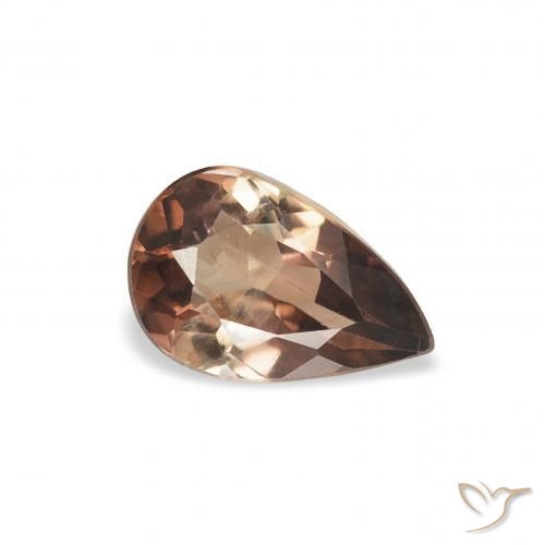 0.86 ct Brown Axinite Stone, Natural Axinite in Pear Facet Shape for Sale