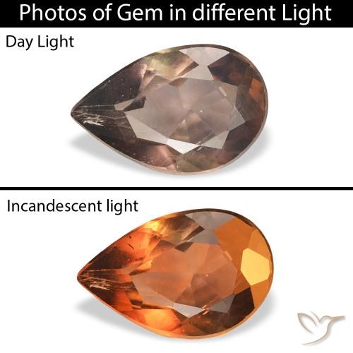 1.04ct Natural Medium Light Brown Axinite, Pear Shape, SI