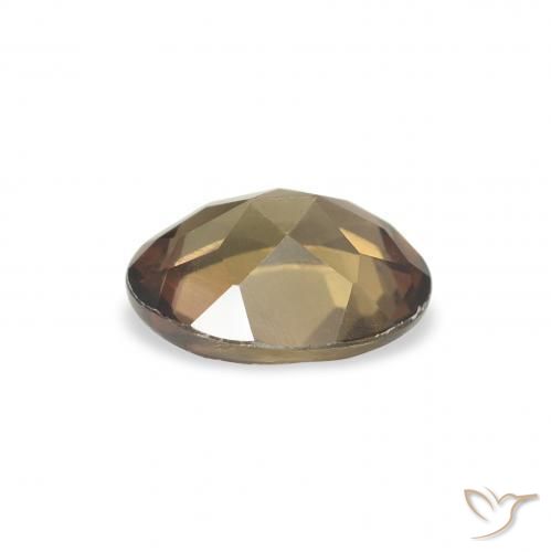 Axinite Gemstone in 7.4 x 5.7 mm Size for Sale, Axinite Stone in Dark Brown Color