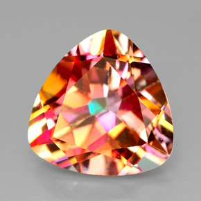 11.76 ct Multicolor Azotic Topaz Stone, Natural Azotic Topaz in Trillion Facet Shape for Sale