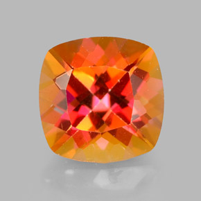 2.67 ct Multicolor Azotic Topaz Gemstone, Azotic Topaz Gem in Cushion-Cut Shape for Sale.
