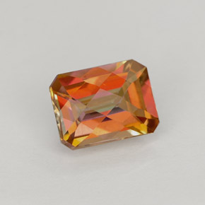 1.86 ct Multicolor Azotic Topaz Stone, Natural Azotic Topaz in Octagon Checkerboard Shape for Sale