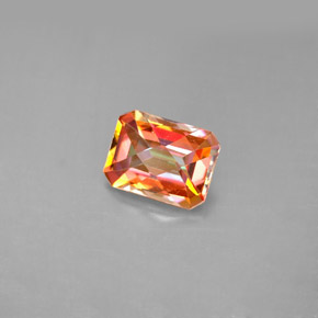 1.85 ct Multicolor Azotic Topaz Stone, Natural Azotic Topaz in Octagon Checkerboard Shape for Sale