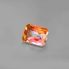 1.92 ct Multicolor Azotic Topaz Stone, Natural Azotic Topaz in Octagon Checkerboard Shape for Sale