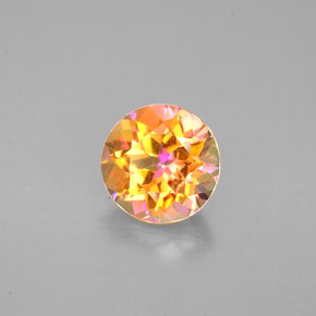 2.20 ct Multicolor Azotic Topaz Stone, Natural Azotic Topaz in Round Facet Shape for Sale
