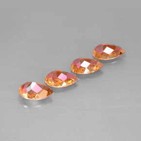 Azotic Topaz Gemstone in 9 x 6 mm (calibrated) Size for Sale, Azotic Topaz Stone in Top Rainbow Color