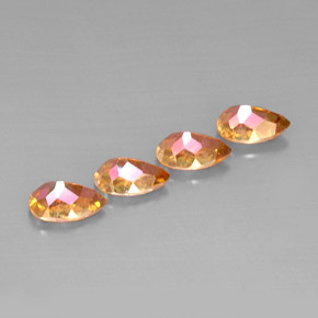 Azotic Topaz Gemstone in 9 x 6 mm (calibrated) Size for Sale, Azotic Topaz Stone in Top Rainbow Color
