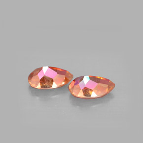 Azotic Topaz Gemstone in 9 x 6 mm (calibrated) Size for Sale, Azotic Topaz Stone in Top Rainbow Color