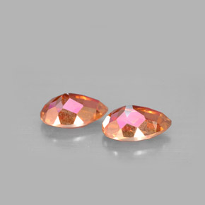 Azotic Topaz Gemstone in 9 x 6 mm (calibrated) Size for Sale, Azotic Topaz Stone in Top Rainbow Color