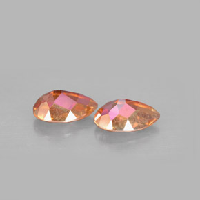 Azotic Topaz Gemstone in 9 x 6 mm (calibrated) Size for Sale, Azotic Topaz Stone in Top Rainbow Color