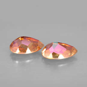 Azotic Topaz Gemstone in 9 x 6 mm (calibrated) Size for Sale, Azotic Topaz Stone in Top Rainbow Color