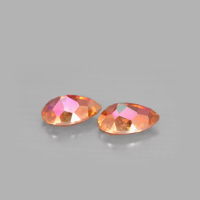 Azotic Topaz Gemstone in 9 x 6 mm (calibrated) Size for Sale, Azotic Topaz Stone in Top Rainbow Color