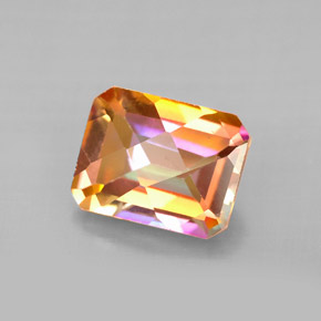 2.63 ct Multicolor Azotic Topaz Stone, Natural Azotic Topaz in Octagon Checkerboard Shape for Sale