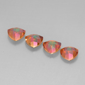Azotic Topaz Gemstone in 7 x 7 mm (calibrated) Size for Sale, Azotic Topaz Stone in Top Rainbow Color