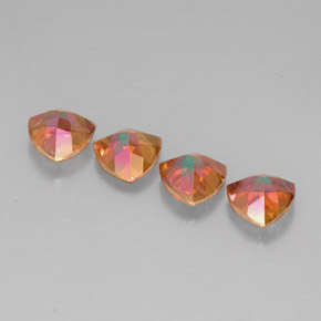 Azotic Topaz Gemstone in 7 x 7 mm (calibrated) Size for Sale, Azotic Topaz Stone in Top Rainbow Color