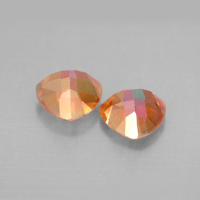 Azotic Topaz Gemstone in 7 x 7 mm (calibrated) Size for Sale, Azotic Topaz Stone in Top Rainbow Color