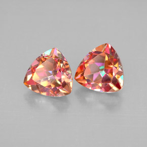 3.03 ct Multicolor Azotic Topaz Stone, Natural Azotic Topaz in Trillion Facet Shape for Sale