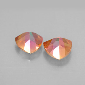 Azotic Topaz Gemstone in 7 x 7 mm (calibrated) Size for Sale, Azotic Topaz Stone in Top Rainbow Color