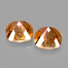 Azotic Topaz Gemstone in 8 x 8 mm Size for Sale, Azotic Topaz Stone in Top Rainbow Color