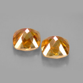 Azotic Topaz Gemstone in 8.1 x 8 mm Size for Sale, Azotic Topaz Stone in Top Rainbow Color