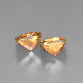Azotic Topaz Gemstone in 8 x 8 mm Size for Sale, Azotic Topaz Stone in Top Rainbow Color