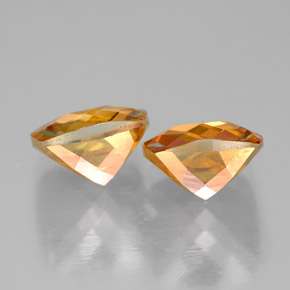 Azotic Topaz Gemstone in 8 x 7.9 mm Size for Sale, Azotic Topaz Stone in Top Rainbow Color