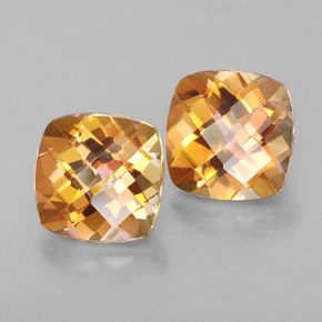 5.57 ct Multicolor Azotic Topaz Stone, Natural Azotic Topaz in Cushion Checkerboard Shape for Sale