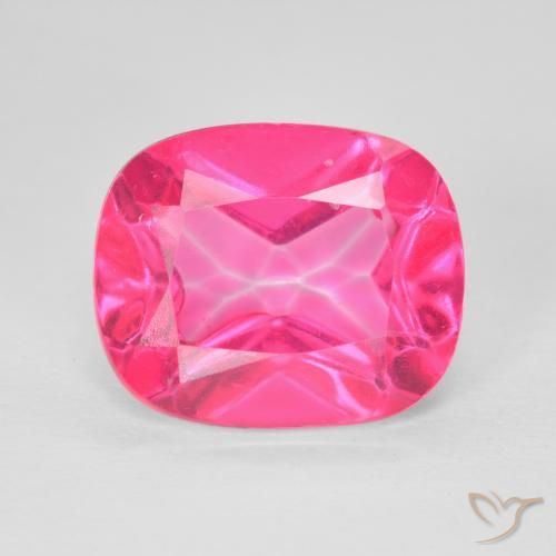 Topaze Azotique Coussin en damier des États-Unis 6,5 ct, dimension 12,2 x 10,1mm, pureté vvs, pierre gemme naturelle Recouvert, 1 pièce de topaze azotique de couleur Magenta profond, dureté Mohs de 8 à 8 convient aux bijoux de tous les jours, pierre de sagesse, Photo A