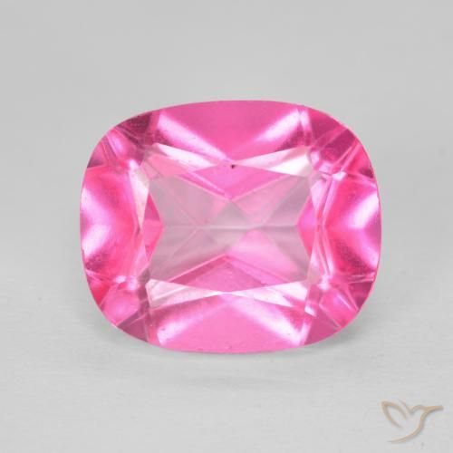 Topaze Azotique Coussin en damier des États-Unis 7,28 ct, dimension 12,1 x 10,2mm, pureté vvs, pierre gemme naturelle Recouvert, 1 pièce de topaze azotique de couleur Rose vif, dureté Mohs de 8 à 8 convient aux bijoux de tous les jours, pierre de sagesse, Photo A