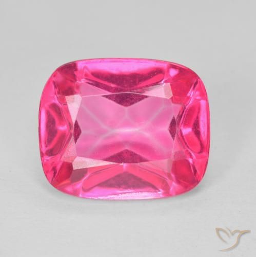 Topaze Azotique Rose cushion-cut du Brésil, 12,2 x 10,1mm, poids de 6,2 ct, pierre gemme naturelle Recouvert de pureté vvs, 1 pièce de topaze azotique, couleur Rose moyen, dureté Mohs de 8 à 8 convient aux bijoux de tous les jours, pierre de sagesse, Photo A