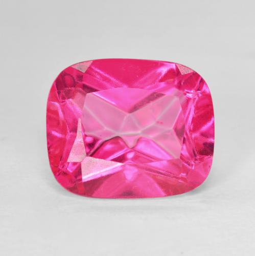 Topaze Azotique Rose cushion-cut 12,2 x 10,2mm du Brésil, poids de 7,2 ct, pierre gemme naturelle Recouvert de pureté vvs, 1 pièce de topaze azotique, couleur : Magenta profond, dureté de Mohs de 8 à 8 convient aux bijoux de tous les jours, pierre de sagesse, Photo A