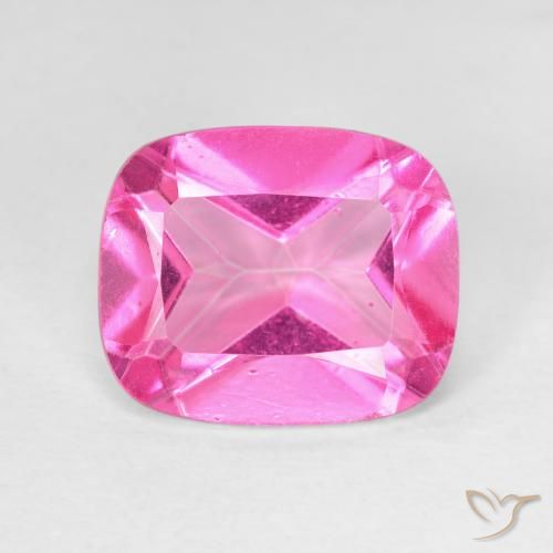 Topaze Azotique Rose cushion-cut du Brésil, 12,1 x 10,1mm, poids de 4,42 ct, pierre gemme naturelle Recouvert de pureté vvs, 1 pièce de topaze azotique, couleur Rose foncé, dureté Mohs de 8 à 8 convient aux bijoux de tous les jours, pierre de sagesse, Photo A
