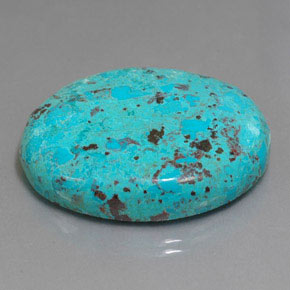 46.34 ct Blue Azurite Stone, Natural Azurite in Oval Cabochon Shape for Sale