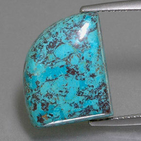 9.02 ct Blue Azurite Gemstone, Azurite Gem in Fancy Cabochon Shape for Sale.