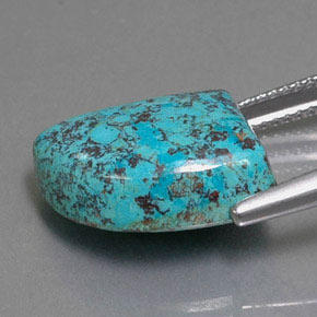 Azurite Gemstone in 15.2 x 12.2 mm Size for Sale, Azurite Stone in Multicolour Blue Color