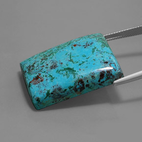 Azurite Gemstone in 29.4 x 21.8 mm Size for Sale, Azurite Stone in Multicolour Blue Color