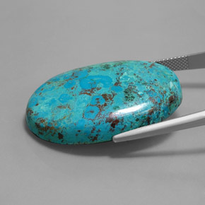 Azurite Gemstone in 34.6 x 24.6 mm Size for Sale, Azurite Stone in Multicolour Blue Color