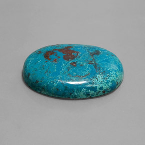 43.19 ct Blue Azurite Stone, Natural Azurite in Oval Cabochon Shape for Sale