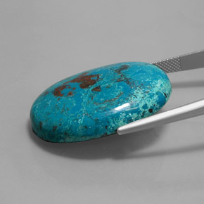 Azurite Gemstone in 32.1 x 24.6 mm Size for Sale, Azurite Stone in Multicolour Blue Color