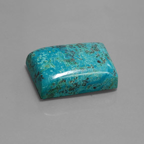 40.92 ct Blue Azurite Stone, Natural Azurite in Baguette Cabochon Shape for Sale