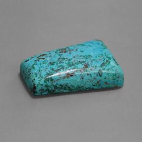 37.80 ct Blue Azurite Stone, Natural Azurite in Tapered Baguette Cabochon Shape for Sale