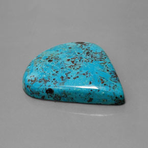 36.64 ct Blue Azurite Stone, Natural Azurite in Pear Cabochon Shape for Sale