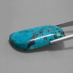 Azurite Gemstone in 33.8 x 16.7 mm Size for Sale, Azurite Stone in Multicolour Blue Color