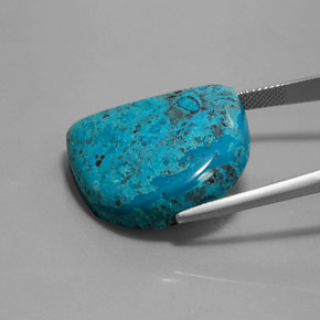 Azurite Gemstone in 25.6 x 21.8 mm Size for Sale, Azurite Stone in Multicolour Blue Color