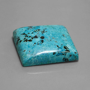 55.20 ct Blue Azurite Stone, Natural Azurite in Baguette Cabochon Shape for Sale