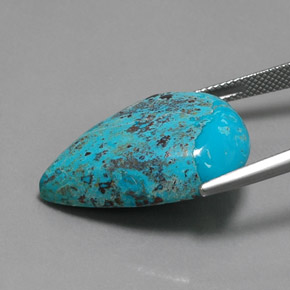 Azurite Gemstone in 26.6 x 18.8 mm Size for Sale, Azurite Stone in Multicolour Blue Color