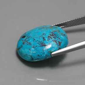 Azurite Gemstone in 21.7 x 19.4 mm Size for Sale, Azurite Stone in Multicolour Blue Color