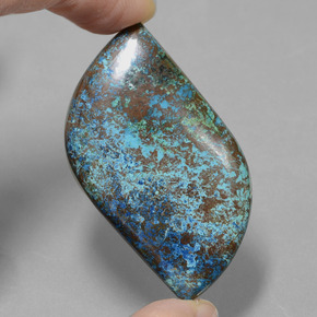 58.51 ct Blue Azurite Gemstone, Azurite Gem in Fancy Cabochon Shape for Sale.