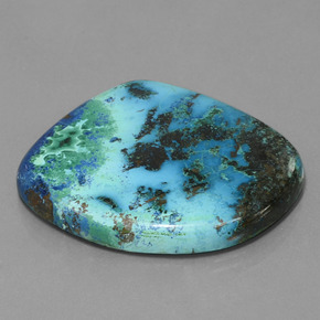 80.16 ct Blue Azurite Stone, Natural Azurite in Fancy Cabochon Shape for Sale